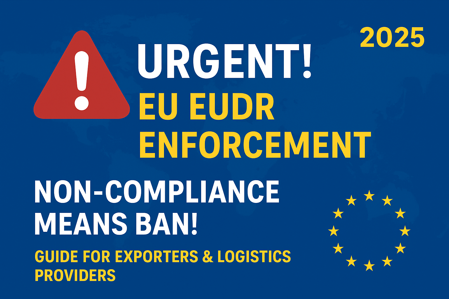 EU EUDR Enforcement Begins Soon – Non-Compliance Means Sales Ban! Exporters Must Act Now