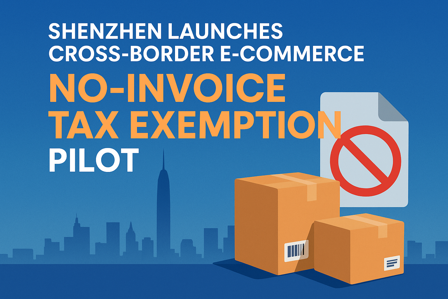 Shenzhen Launches Cross-Border E-Commerce “No-Invoice Tax Exemption” Pilot