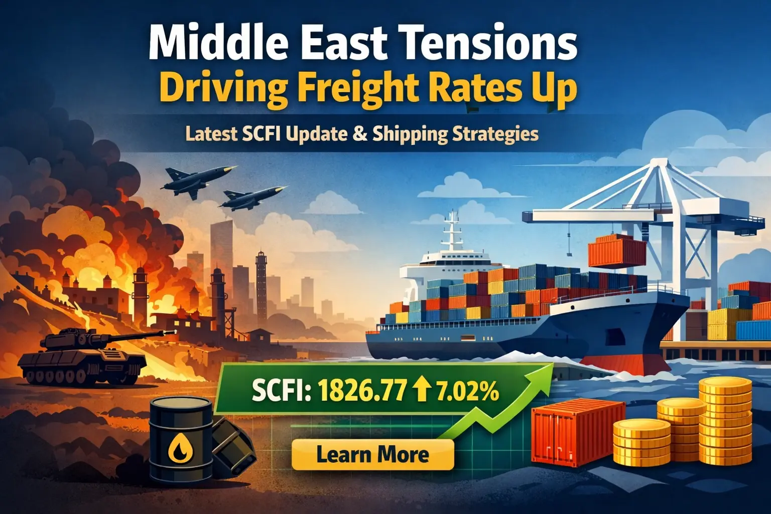 Middle East Tensions Push Freight Rates Up Again — What Shippers Must Do Now