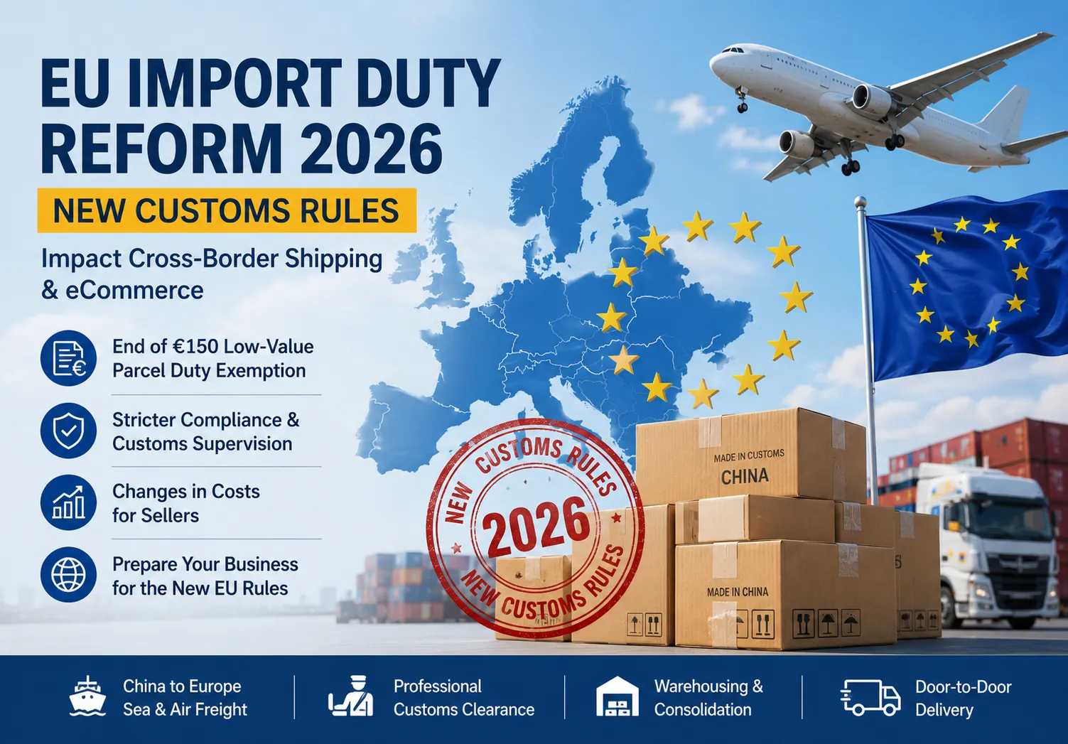 EU 2026 Import Duty Reform: The End of Low-Value Parcel Duty Exemption and a New Era of Compliance-Based Cross-Border Shipping