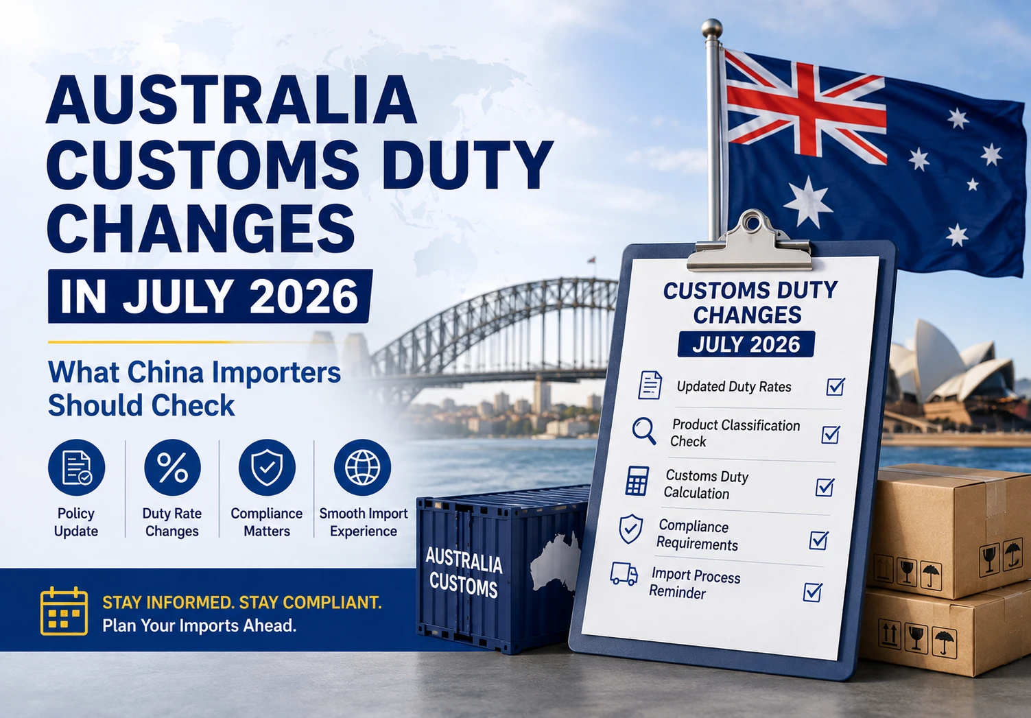 Australia Customs Duty Changes in July 2026: What China Importers Should Check