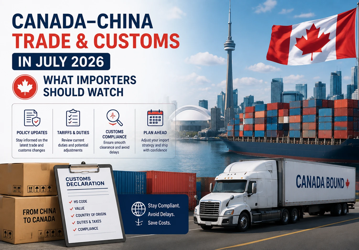 Canada–China Trade and Customs in July 2026: What Importers Should Watch