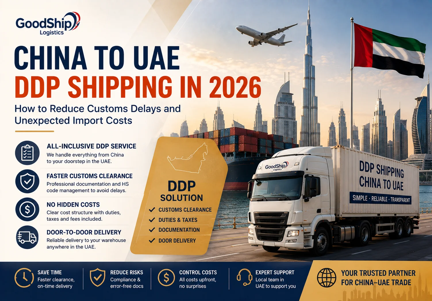 China to UAE DDP Shipping in 2026: How to Reduce Customs Delays and Unexpected Import Costs