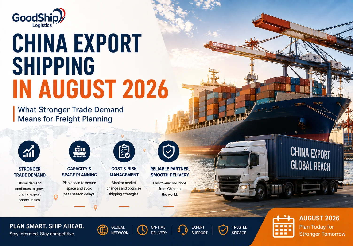 China Export Shipping in August 2026: What Stronger Trade Demand Means for Freight Planning